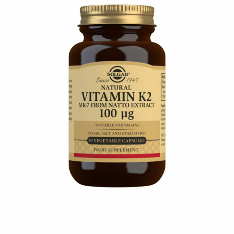 Vitamina K2 con MK-7 naturale (estratto di Natto) Solgar 50 capsule
