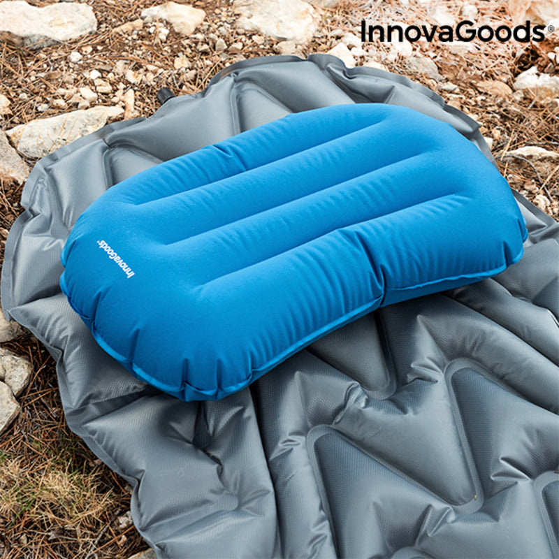 Uppblåsbar luftbädd och kudde Ultralätt InnovaGoods