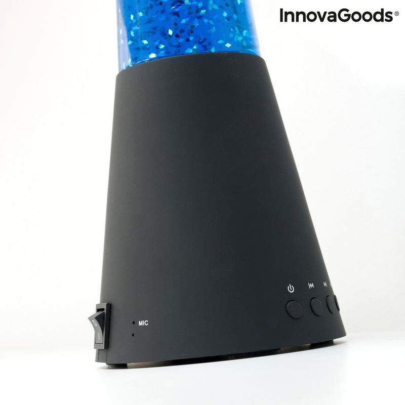 Glitterlamp met luidspreker en microfoon Stroomlamp InnovaGoods