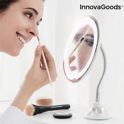 Miroir grossissant LED avec Bras Flexible et Ventouse Mizoom InnovaGoods