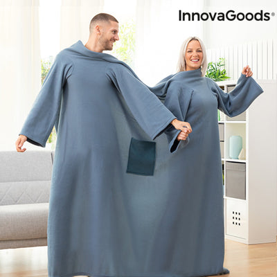 Double Sleeved Blanket with Central Pocket Doublanket InnovaGoods