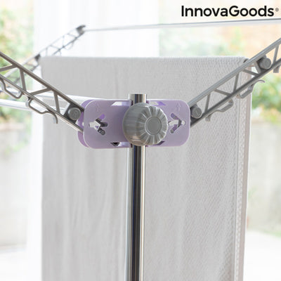 Zusammenklappbarer elektrischer Wäscheständer mit Luftstrom Breazy InnovaGoods (12 Stangen) 24W