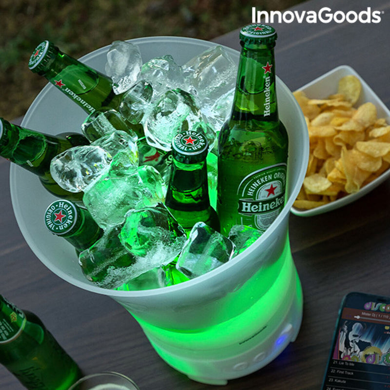 LED bucket with rechargeable speaker Sonice InnovaGoods