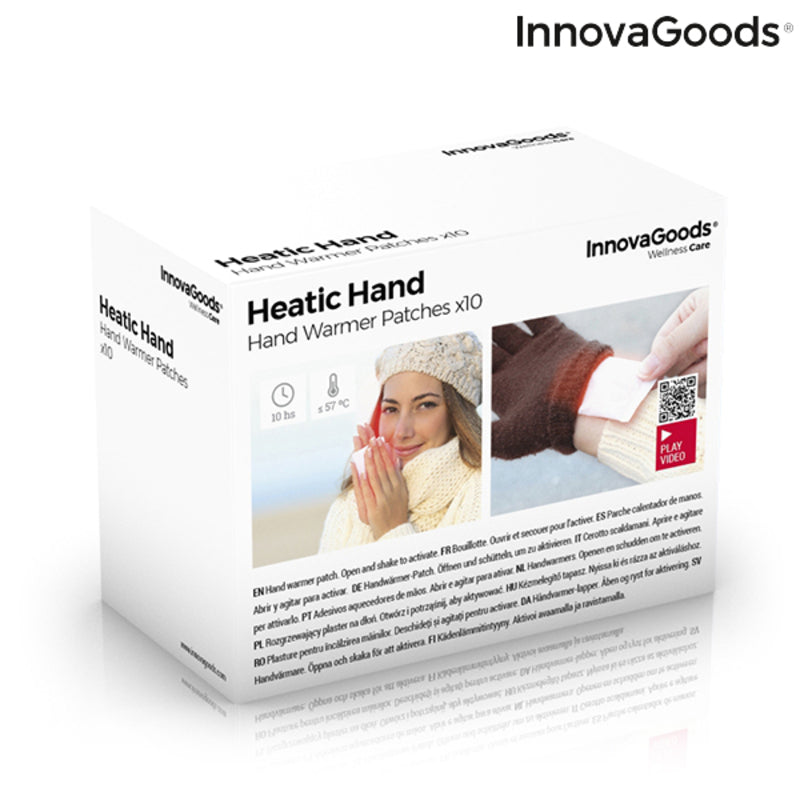 Handverwarmende Patches Heatic Hand InnovaGoods (Pak van 10)