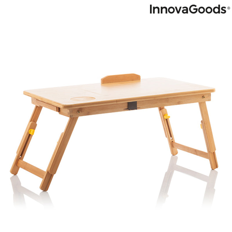Tavolino pieghevole in bambù Lapwood InnovaGoods