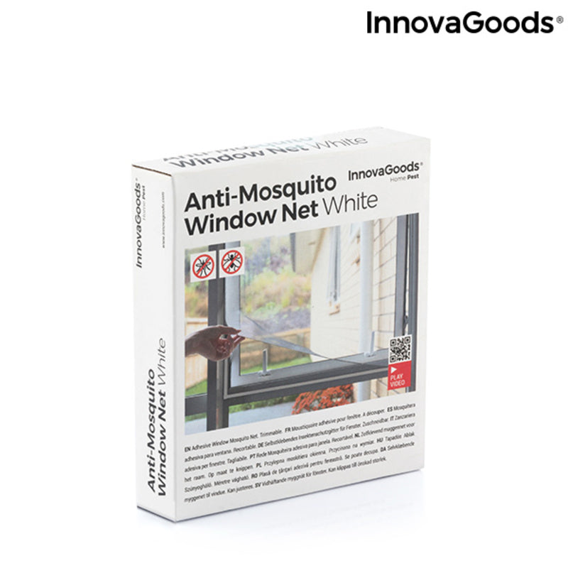 Snijbaar anti-muggen zelfklevend raamscherm Wit InnovaGoods