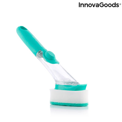 Scourer Brush with Handle and Soap Dispenser Cleasy InnovaGoods