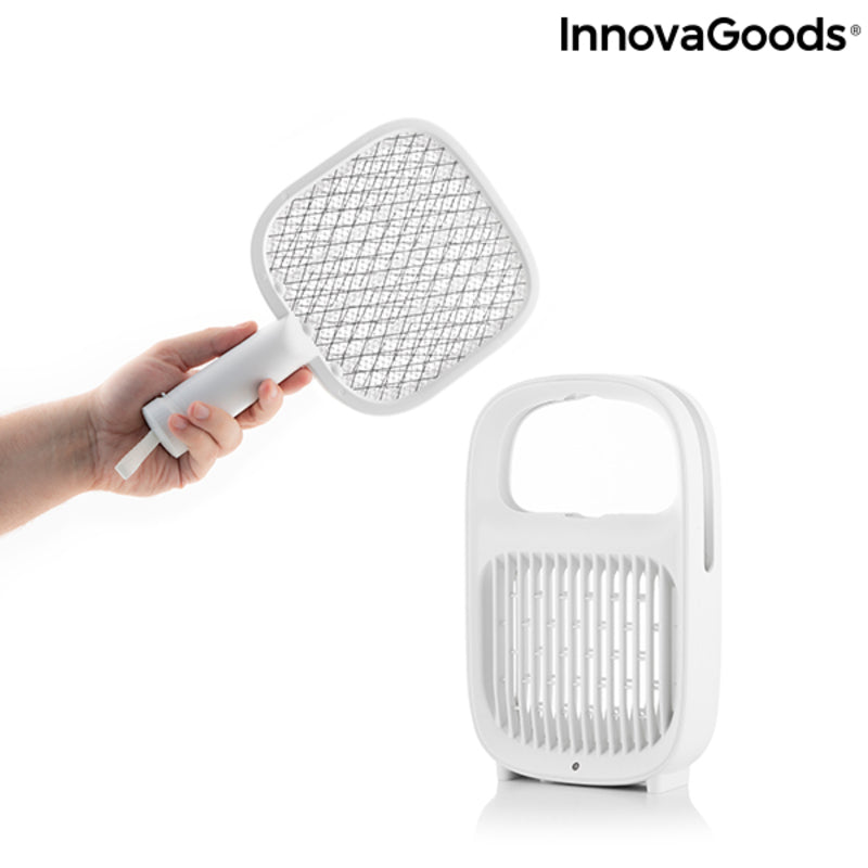 Lampe anti-moustique rechargeable 2 en 1 et raquette anti-insectes Swateck InnovaGoods