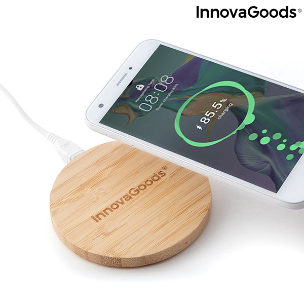 Caricabatterie wireless in bambù InnovaGoods