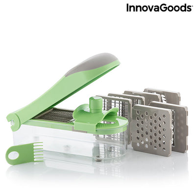 7 in 1 vegetable cutter, grater and mandolin with recipes and accessories Choppie Expert InnovaGoods