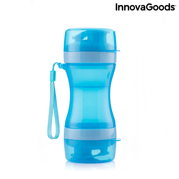 2-i-1 flaska med vatten och matbehållare för husdjur Pettap InnovaGoods