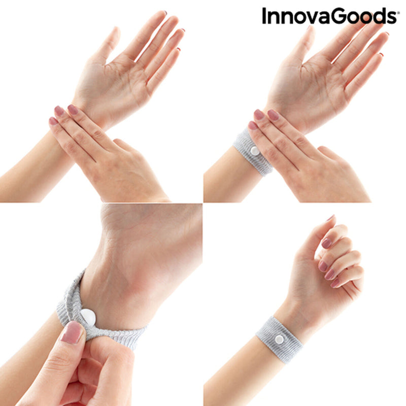 Anti-illamående armband med Nei-Kuan Pressure Point Nona InnovaGoods (paket med 2)