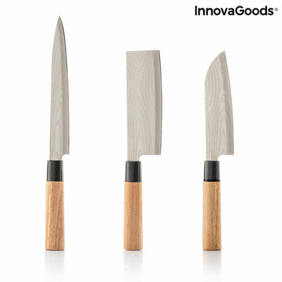 Set med japanska knivar med professionell bärväska Damas·Q InnovaGoods