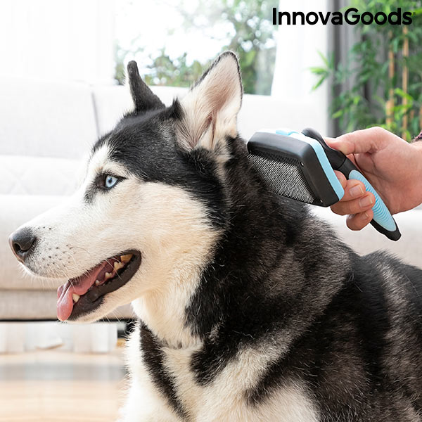 Rengöringsborste för husdjur med utdragbara borst Groombot InnovaGoods