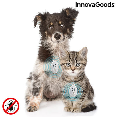 Répulsif antiparasitaire à ultrasons rechargeable pour animaux de compagnie PetRep InnovaGoods