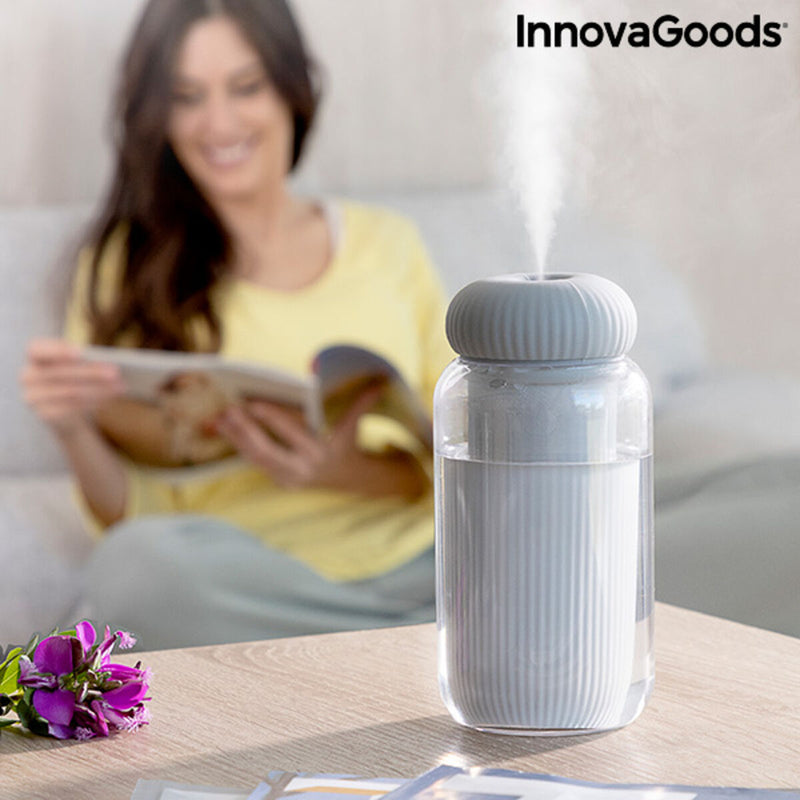Ultrasonic Humidifier and Aroma Diffuser with LED Stearal InnovaGoods