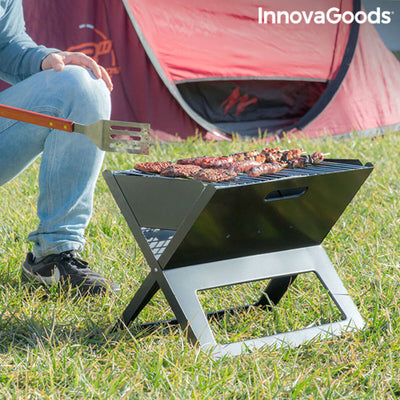 Barbecue portable pliable à utiliser avec Charcoal FoldyQ InnovaGoods