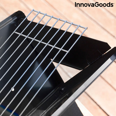 Fällbar bärbar grill för användning med Charcoal FoldyQ InnovaGoods