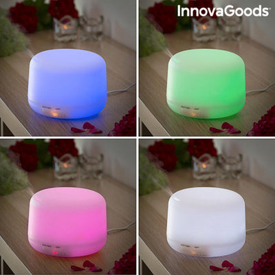 Humidificateur Diffuseur d'Arômes avec LED Multicolore Stelored InnovaGoods