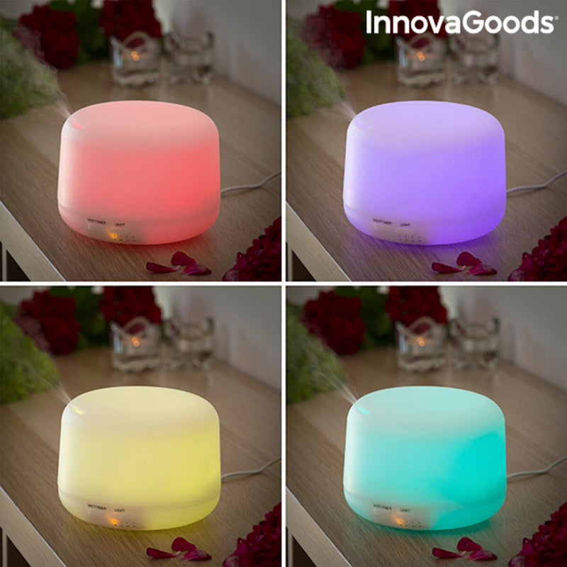 Aroma Diffuser Luftfuktare med Flerfärgad LED Steloured InnovaGoods