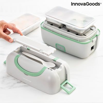 3-in-1-Lunchbox mit elektrischem Dampfgarer und Rezepten von Beneam InnovaGoods