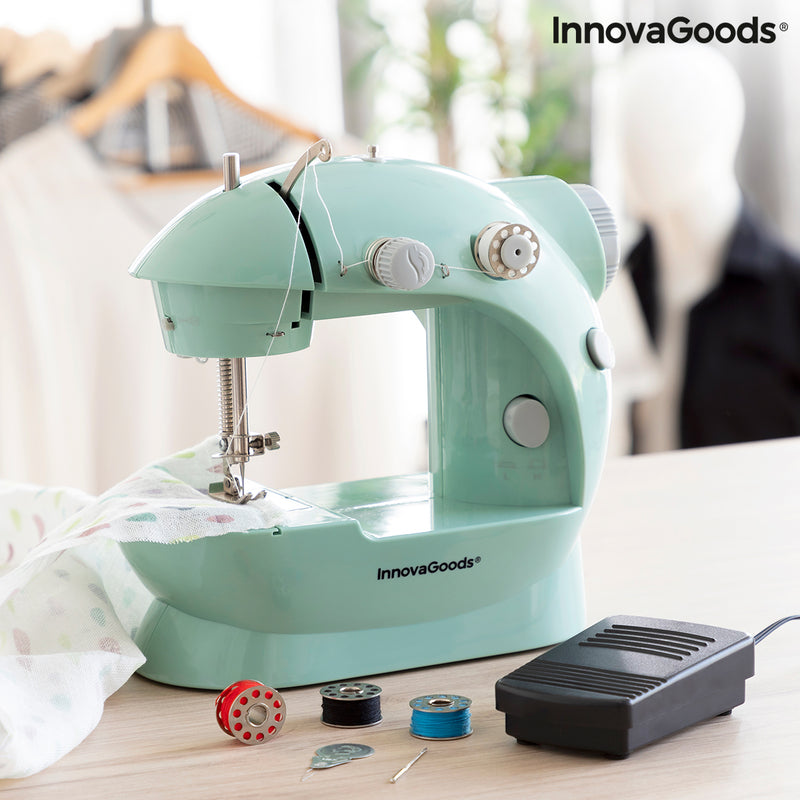 Mini Portable Sewing Machine with LED, Thread Cutter and Accessories Sewny InnovaGoods