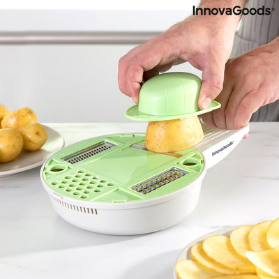 6 in 1 Multifunction Grater-Cutter with Accessories and Recipes Gradder InnovaGoods