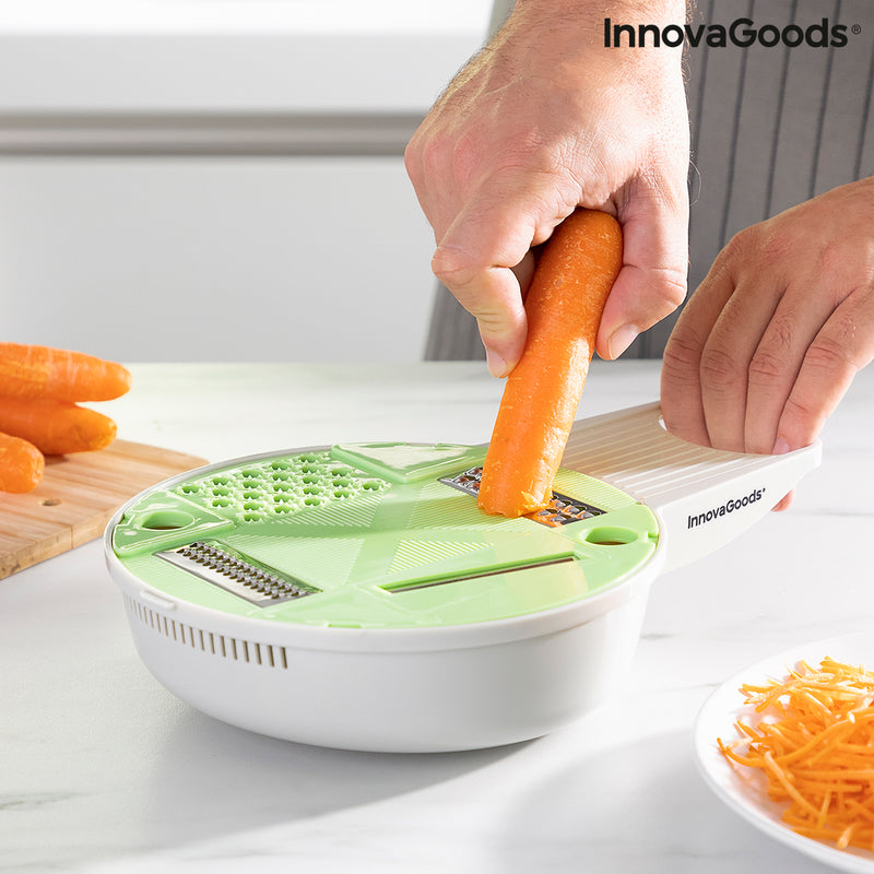 6 in 1 Multifunction Grater-Cutter with Accessories and Recipes Gradder InnovaGoods