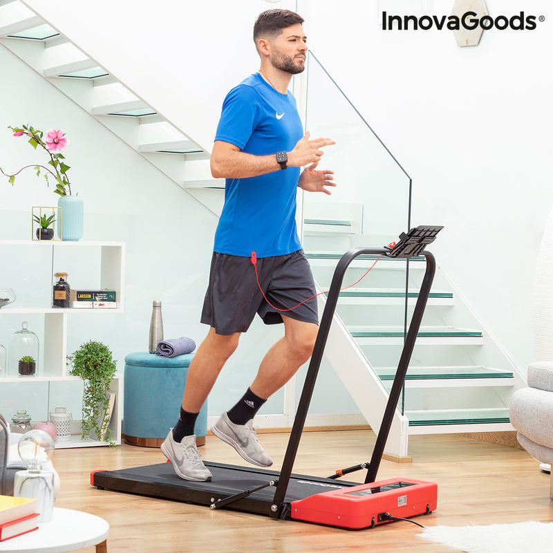 Folding Walking and Running Treadmill with Speakers and Remote Control Wristband Foljog InnovaGoods