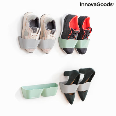 Porte-chaussures adhésifs Shohold InnovaGoods Pack de 4 unités
