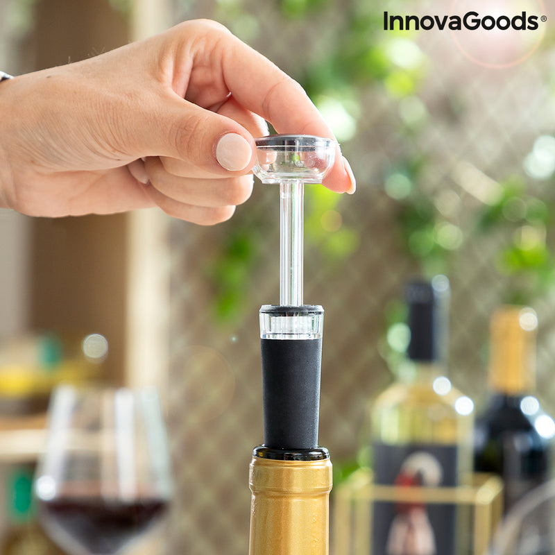 Cavatappi elettrico con accessori per tappare il vino InnovaGoods