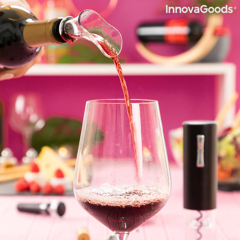 Wiederaufladbarer elektrischer Korkenzieher mit Zubehör für Wein Corklux InnovaGoods