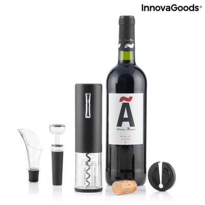 Tire-bouchon électrique rechargeable avec accessoires pour Wine Corklux InnovaGoods