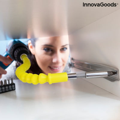 Rallonge de tournevis magnétique flexible avec accessoires Drillex InnovaGoods