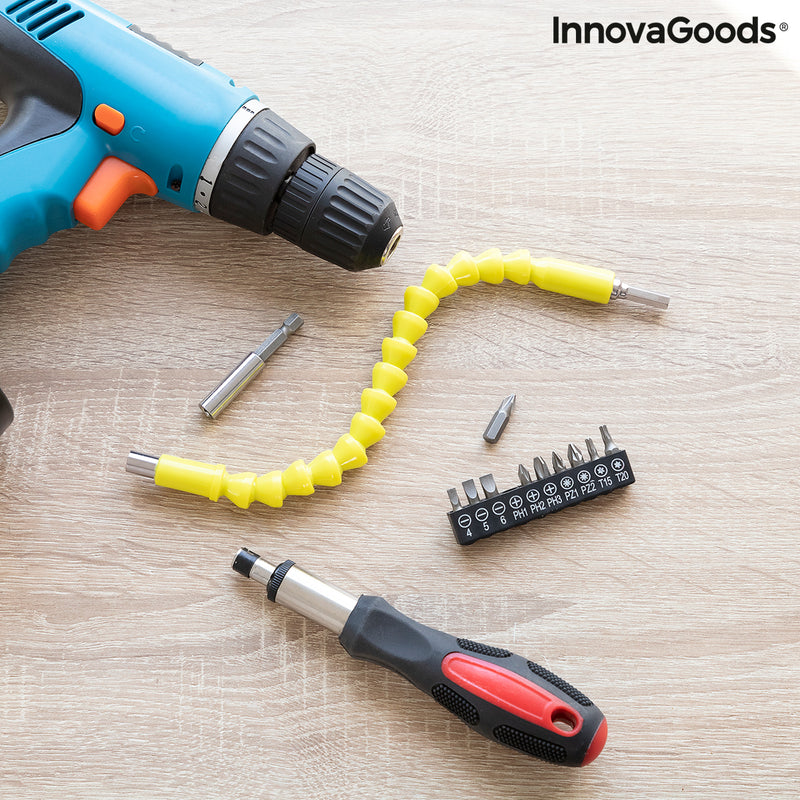 Flexible Magnetic Screwdriver Extender with Accessories Drillex InnovaGoods