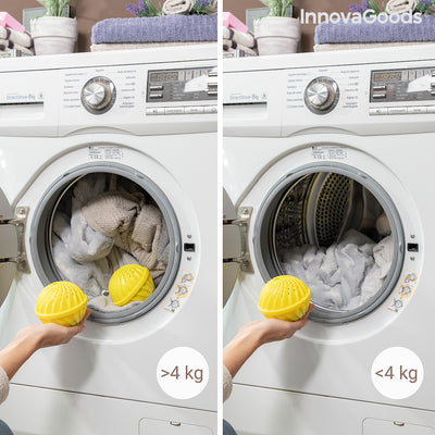 Ballen voor het wassen van kleding zonder wasmiddel Delieco InnovaGoods Pak van 2 stuks