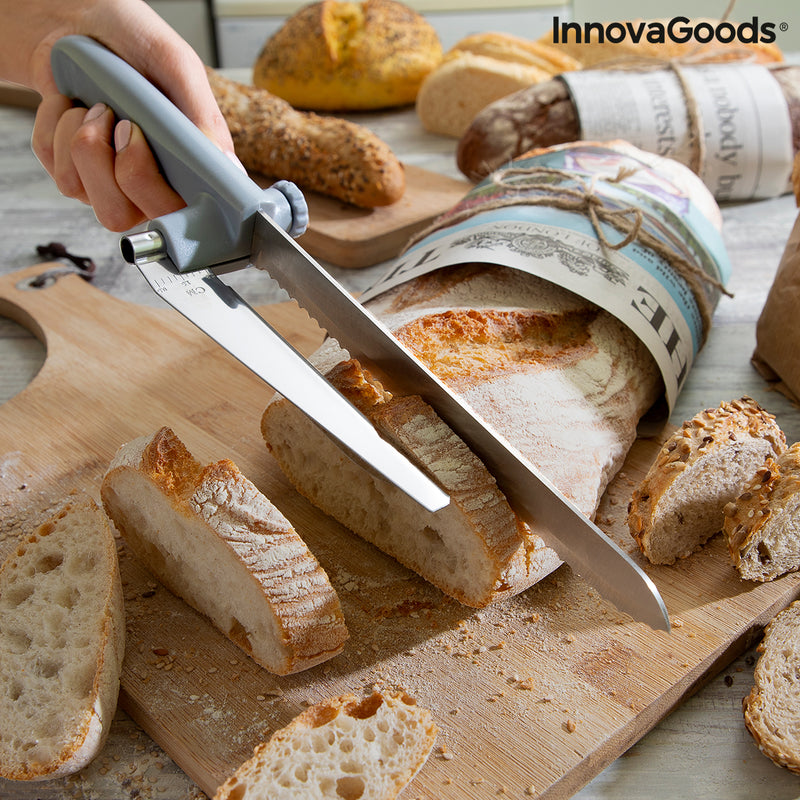 Couteau à pain avec guide de coupe réglable Kutway InnovaGoods