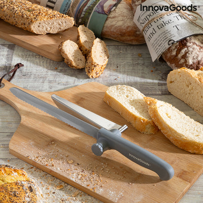 Couteau à pain avec guide de coupe réglable Kutway InnovaGoods