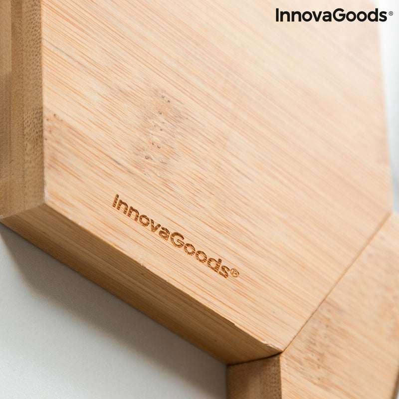 Supporti adesivi magnetici in bambù Magbu InnovaGoods Confezione da 3 unità