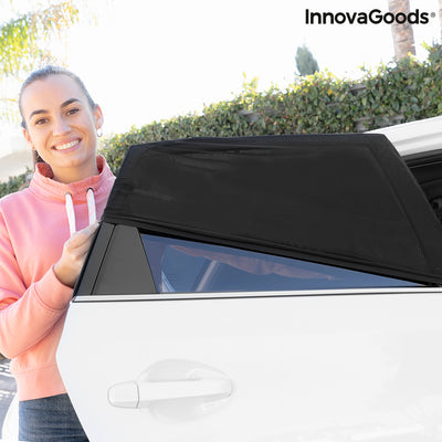 Mesh-Sonnenschutz für das Auto UVlock InnovaGoods Packung mit 2 Einheiten