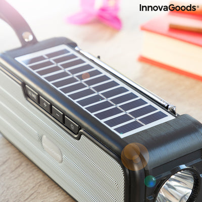 Wireless Speaker with Solar Charging and LED Torch Sunker InnovaGoods