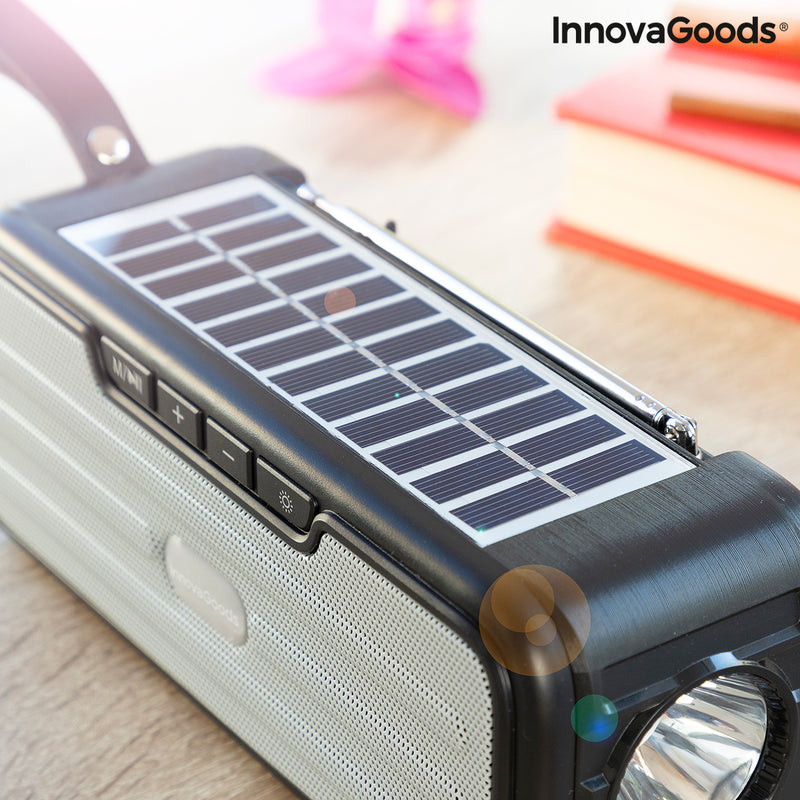 Altoparlante wireless con ricarica solare e torcia LED Sunker InnovaGoods