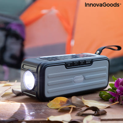 Wireless Speaker with Solar Charging and LED Torch Sunker InnovaGoods