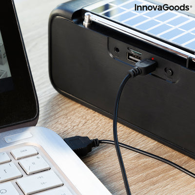 Kabelloser Lautsprecher mit Solaraufladung und LED-Taschenlampe Sunker InnovaGoods