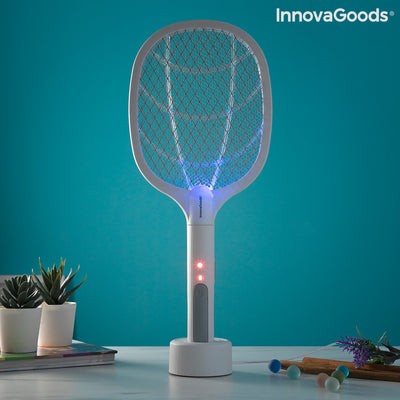 2-in-1 oplaadbaar insectendodend racket met UV-licht KL Rak InnovaGoods