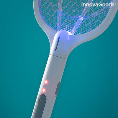 Raquette anti-insectes rechargeable 2-en-1 avec lumière UV KL Rak InnovaGoods