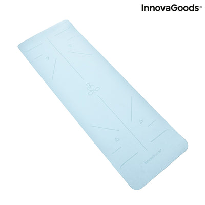 Non-slip Yoga Mat with Position Lines and Exercise Guide Asamat InnovaGoods
