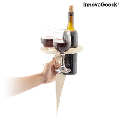 Opvouwbare en draagbare wijntafel voor buiten Winnek InnovaGoods