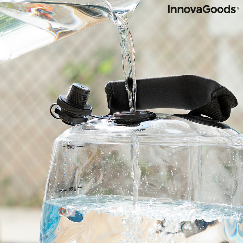 Wassergefüllte Kettlebell für das Fitnesstraining mit Übungsanleitung Fibell InnovaGoods