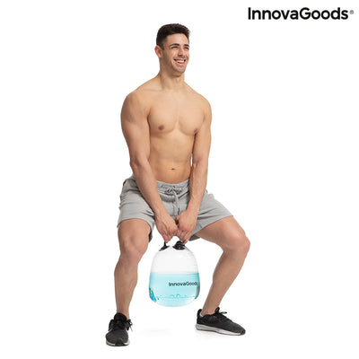 Wassergefüllte Kettlebell für das Fitnesstraining mit Übungsanleitung Fibell InnovaGoods